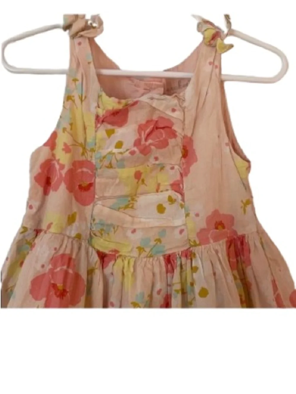 Cherokee Pink Floral Sleeveless Dress With Tulle in Skirt size 5T